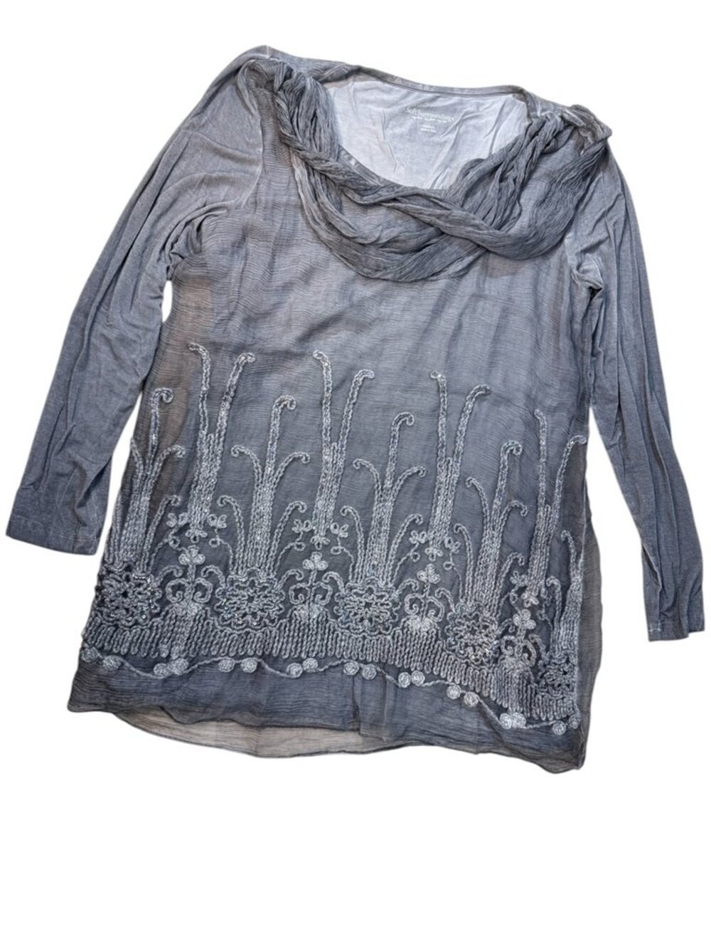Soft Surroundings silk Beaux Arts Tunic size medium